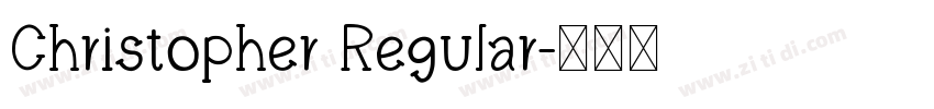Christopher Regular字体转换